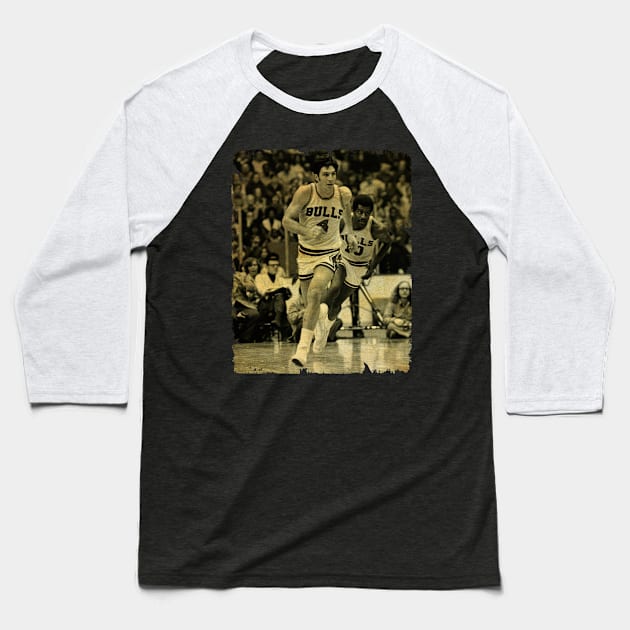 Jerry Sloan - Vintage Design Of Basketball Baseball T-Shirt by JULIAN AKBAR PROJECT